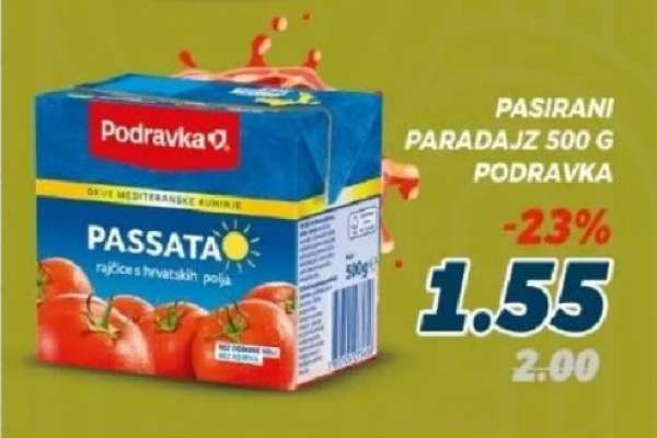 Pasirani paradajz 500 g, Podravka