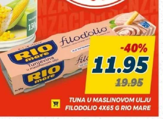 Tuna u maslinovom ulju Filodolio 4x65 g Rio Mare