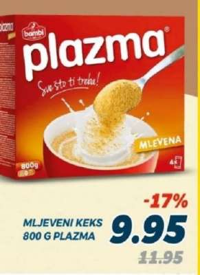 MLJEVENI KEKS 800 G PLAZMA