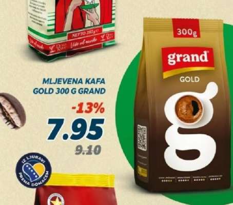 MLJEVENA KAFA GOLD 300 G GRAND