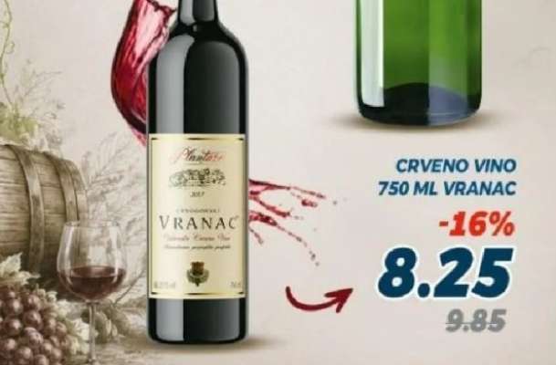 Crveno vino Vranac
