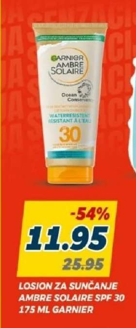 LOSION ZA SUNČANJE AMBRE SOLAIRE SPF 30 175 ML GARNIER