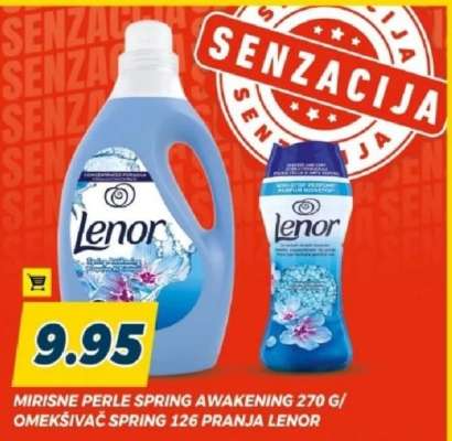 Lenor Mirisne Perle Spring Awakening 270 g / Omekšivač Spring 126 pranja
