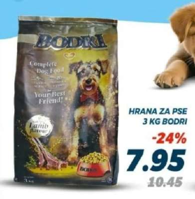 Hrana za pse 3 kg, Bodri
