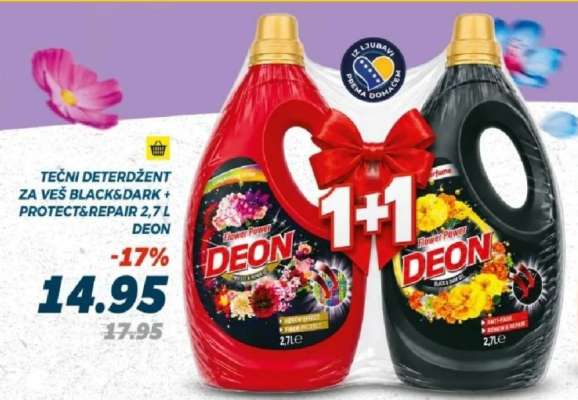 Tečni deterdžent za veš Black&dark/Protect&repair 2,7 L Deon