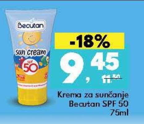 Krema za sunčanje Becutan SPF 50 75ml