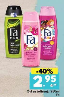 Gel za tuširanje 250ml Fa