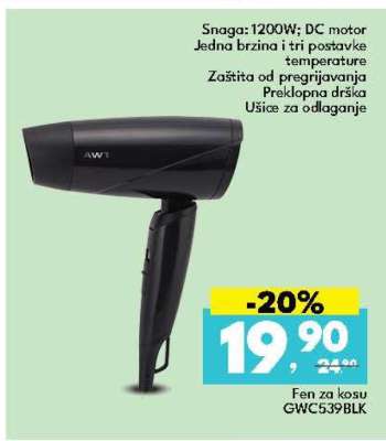 Fen za kosu GWC539BLK