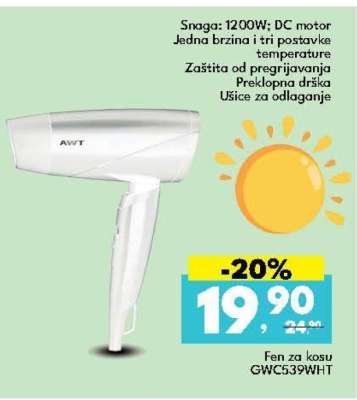 Fen za kosu GWC539WHT