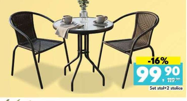 Set stol + 2 stolice