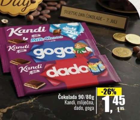Čokolada 90/80g
