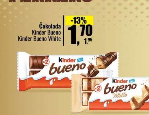 Čokolada Kinder Bueno Kinder Bueno White
