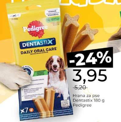 Hrana za pse Dentastix 180 g Pedigree