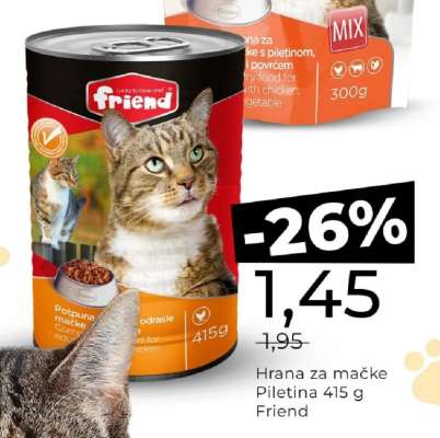 Hrana za mačke Piletina 415 g Friend