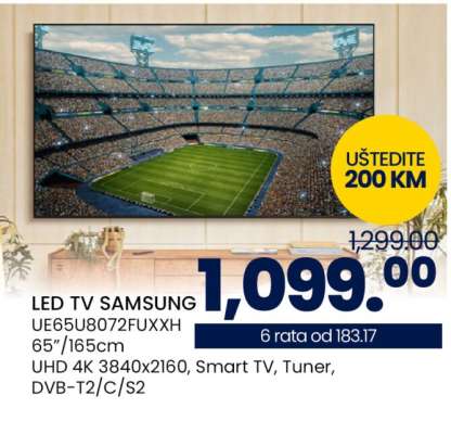 LED TV SAMSUNG UE65U8072FUXXH