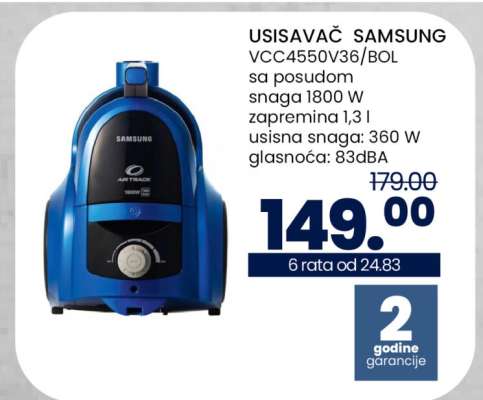 USISAVAČ SAMSUNG VCC4550V36/BOL