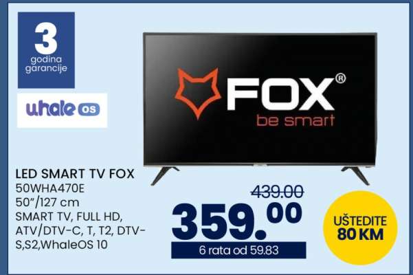 LED SMART TV FOX 50WHA470E