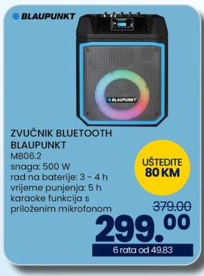 ZVUČNIK BLUETOOTH BLAUPUNKT MB06.2
