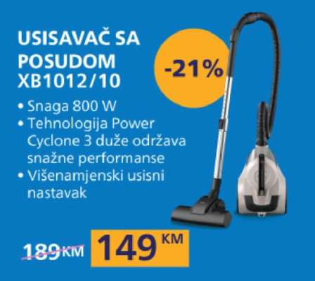USISAVAČ SA POSUDOM XB1012/10