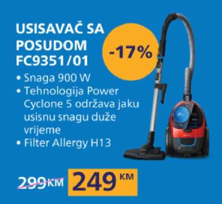 Usisavač sa posudom FC9351/01