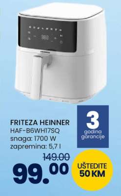FRITEZA HEINNER HAF-B6WH17SQ