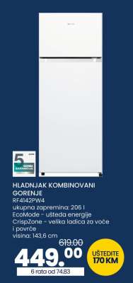 HLADNJAK KOMBINOVANI GORENJE