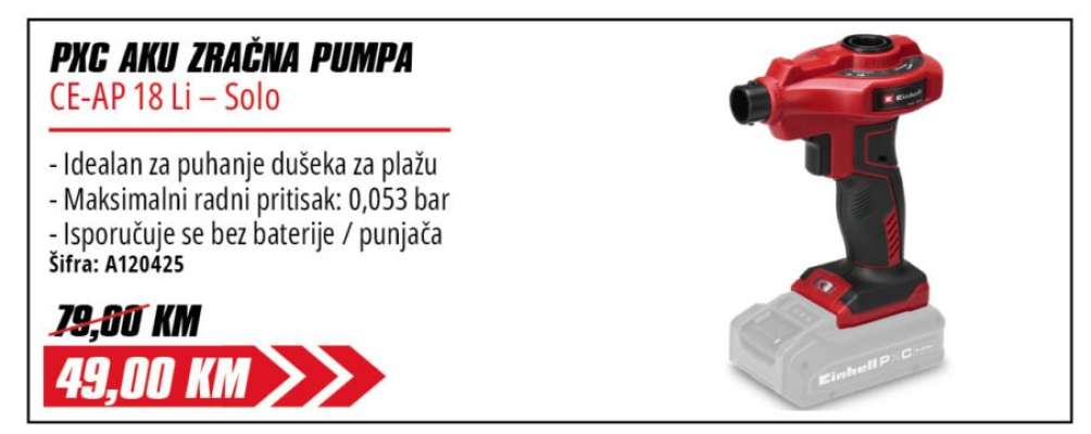 PXC AKU ZRAČNA PUMPA