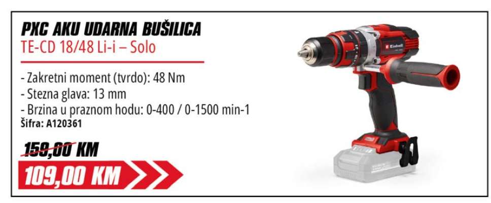 PXC AKU UDARNA BUŠILICA