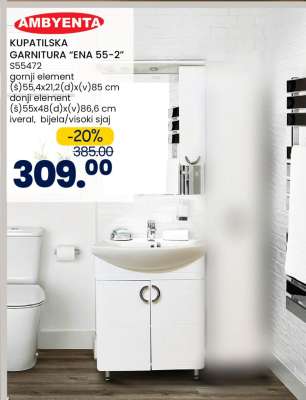 KUPATILSKA GARNITURA "ENA 55-2"