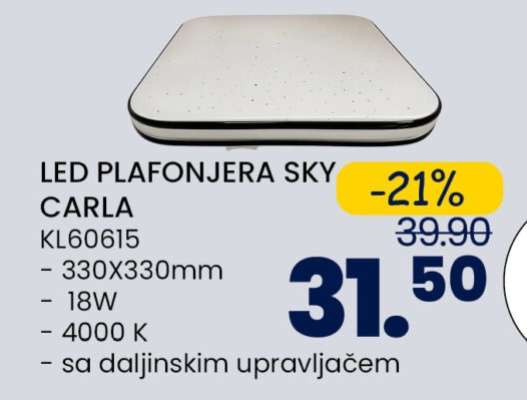 LED PLAFONJERA SKY CARLA