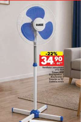 Ventilator samostojeći UTS-1601
