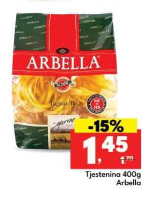 Tjestenina 400g Arbella