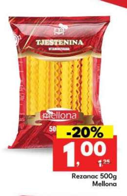 Rezanci 500g Mellona
