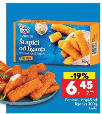 Panirani štapići od lignja 300g Ledo