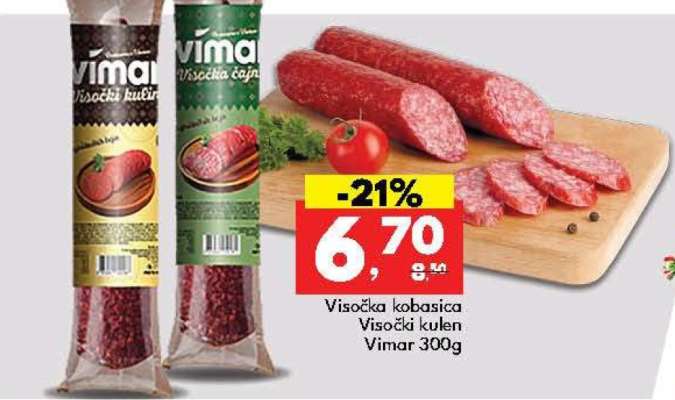 Visočka kobasica Visočki kulen Vimar 300g