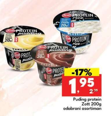 Puding protein Zott 200g