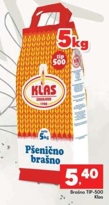 Brašno TIP-500 Klas