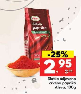 Slatka mljevena crvena paprika Aleva, 100g