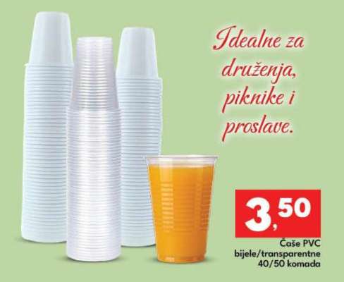 Čaše PVC