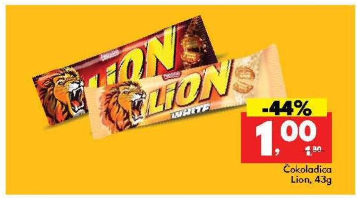 Čokoladica Lion, 43g