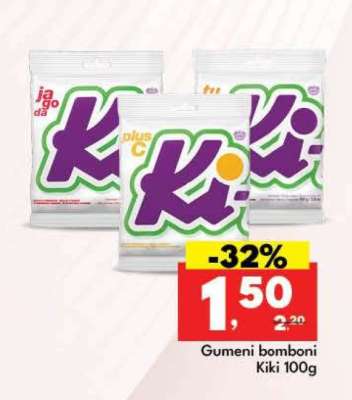 Gumeni bomboni Kiki 100g