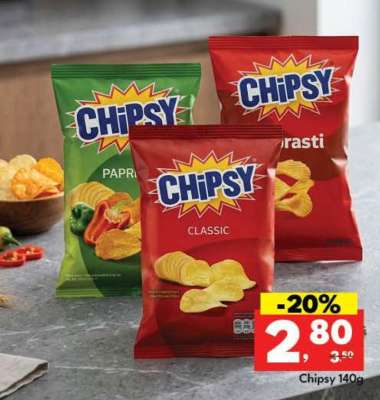 Chipsy 140g