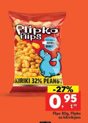 Flips 80g, Flipko sa kikirikijem