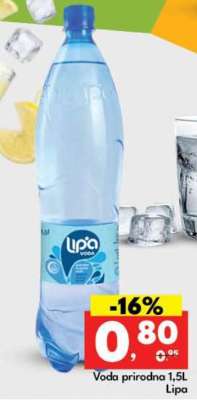 Voda prirodna 1,5L Lipa