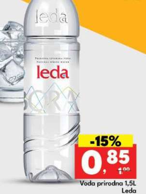 Voda prirodna 1,5L Leda