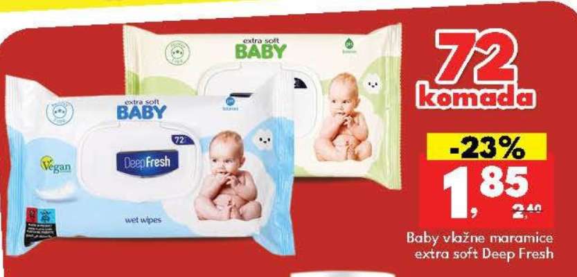 Baby vlažne maramice extra soft Deep Fresh