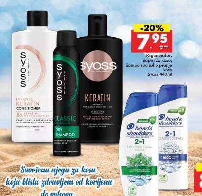 Syoss Regenerator, šampon za kosu, šampon za suho pranje kose
