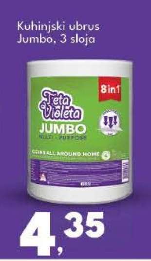 Kuhinjski ubrus Jumbo, 3 sloja
