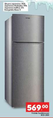 Frižider kombinovani BCD-280I