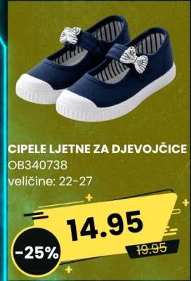CIPELE LJETNE ZA DJEVOJČICE